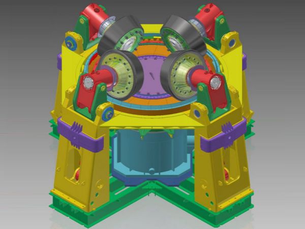 Схема размольного ролика после сборки
